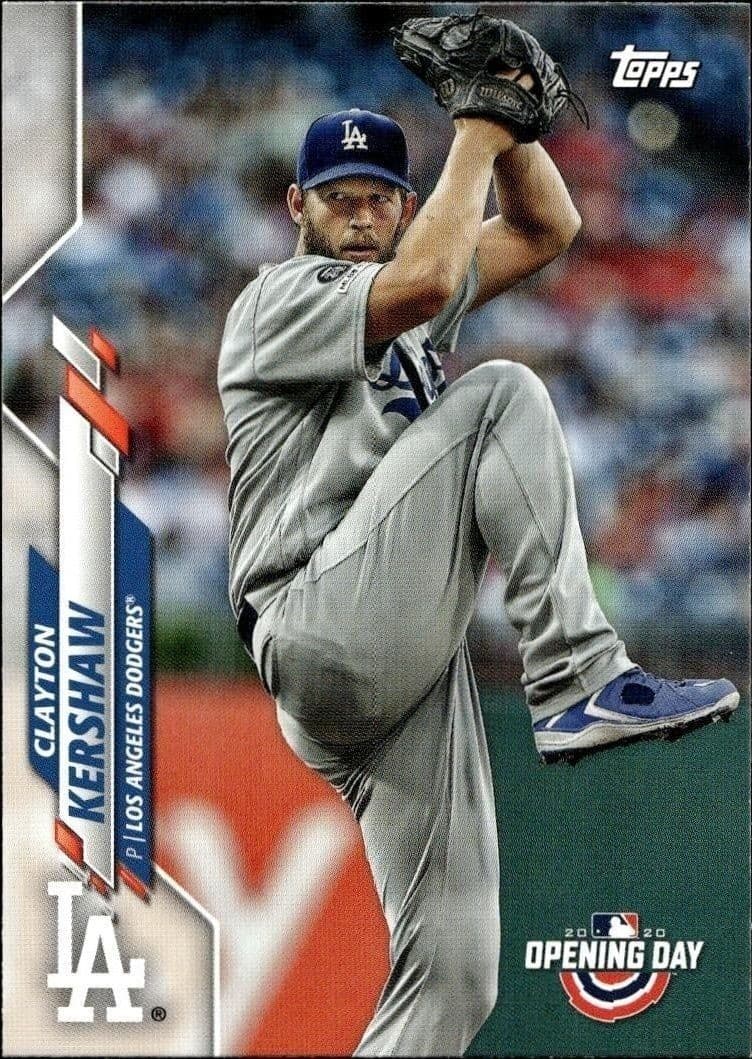 2020 Topps Opening Day Clayton Kershaw #132 trading card