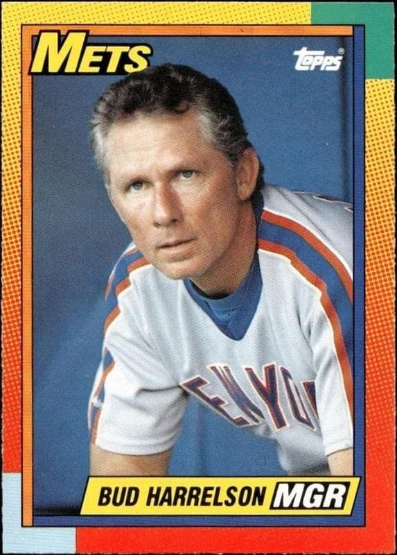 1990 Topps Traded Bud Harrelson #37T baseball trading card front