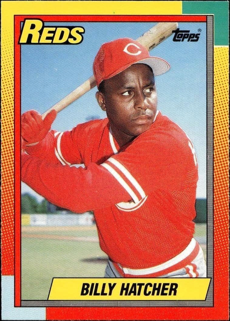 1990 Topps Traded Billy Hatcher #38T baseball trading card front