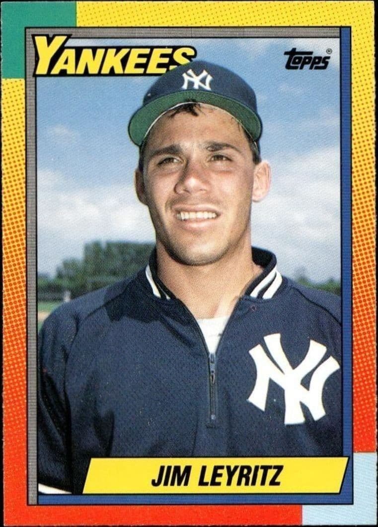 1990 Topps Traded Jim Leyritz #61T trading card