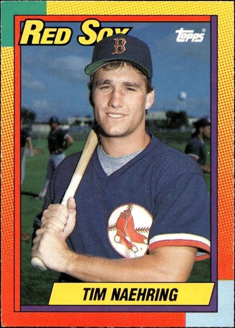 1990 Topps Traded Tim Naehring #79T trading card