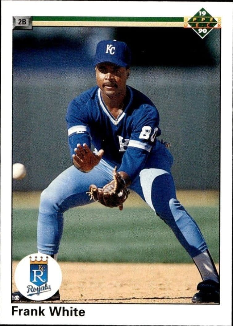 1990 Upper-Deck Low Number Frank White #382 trading card