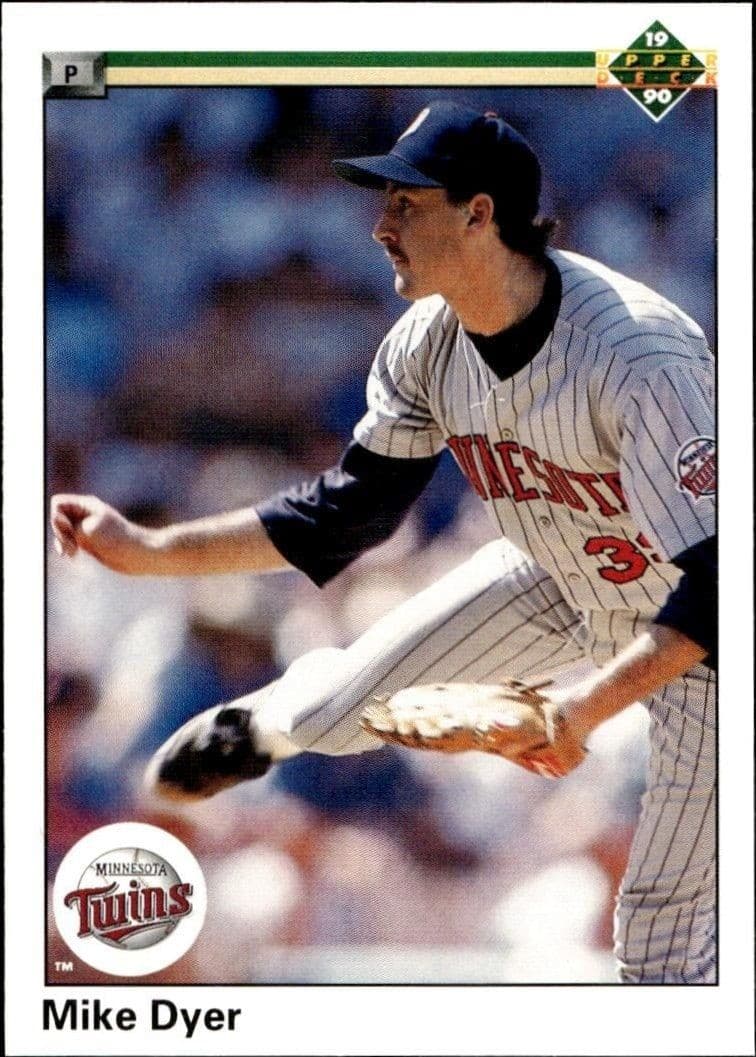 1990 Upper-Deck Low Number Mike Dyer #374 trading card