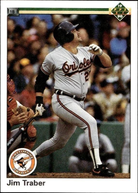 1990 Upper-Deck Low Number Jim Traber #268 trading card