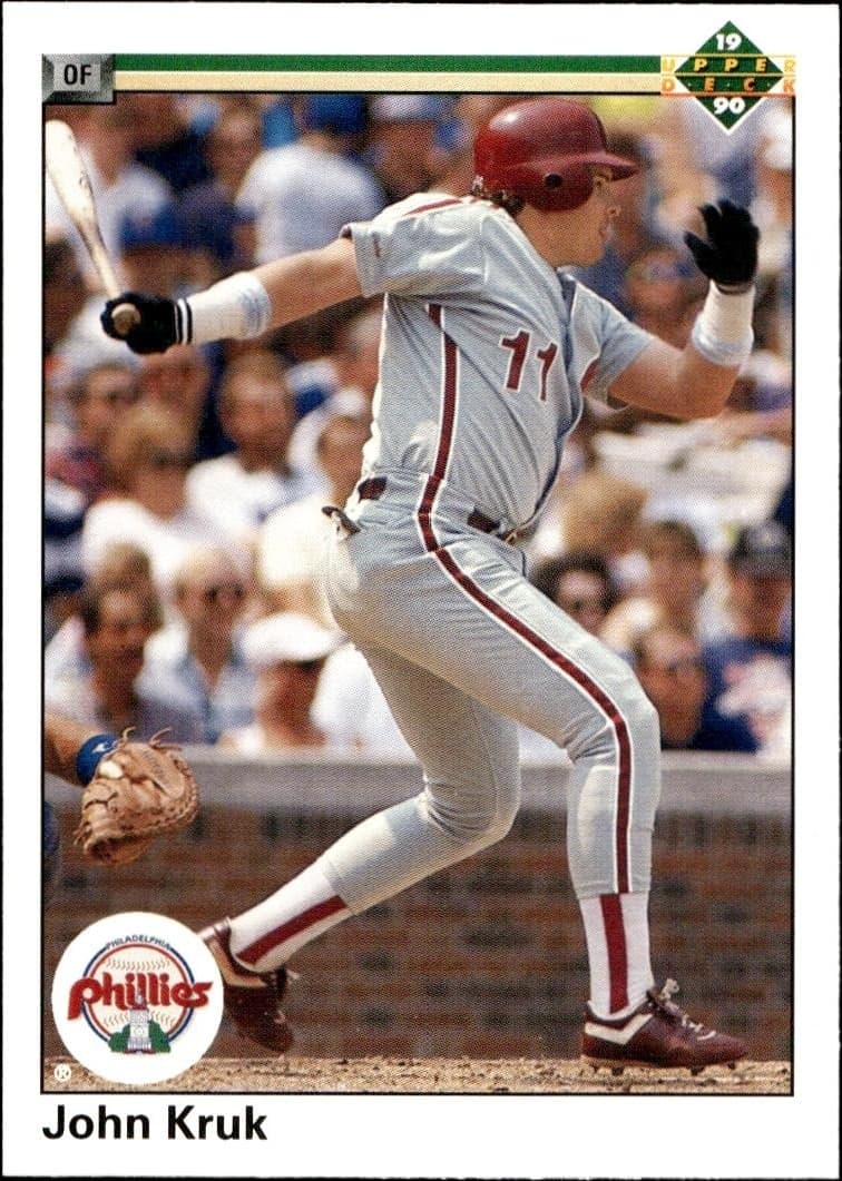 1990 Upper-Deck Low Number John Kruk #668 trading card