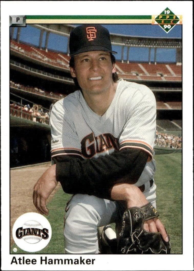 1990 Upper Deck Atlee Hammaker #620 baseball trading card front