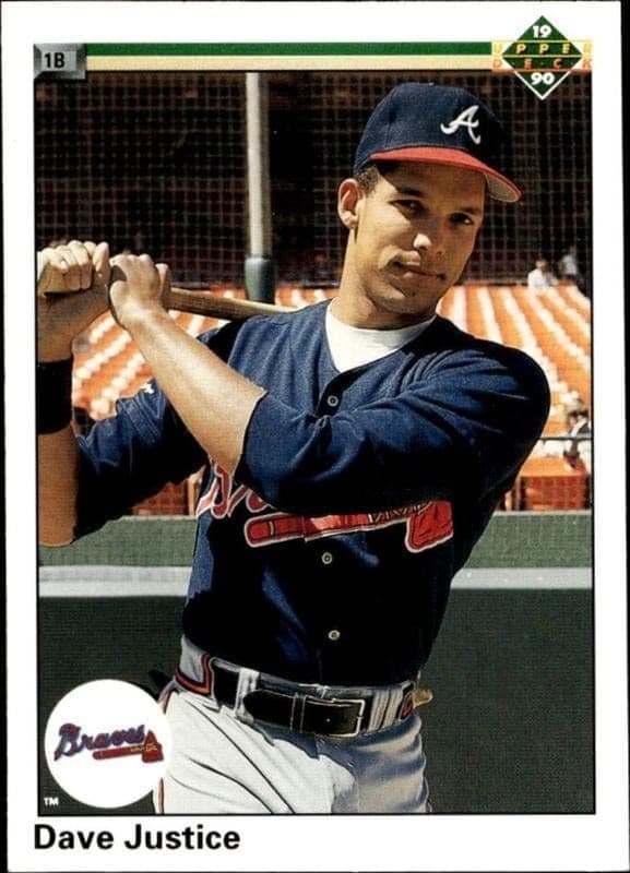 1990 Upper-Deck High Number Dave Justice #711 trading card