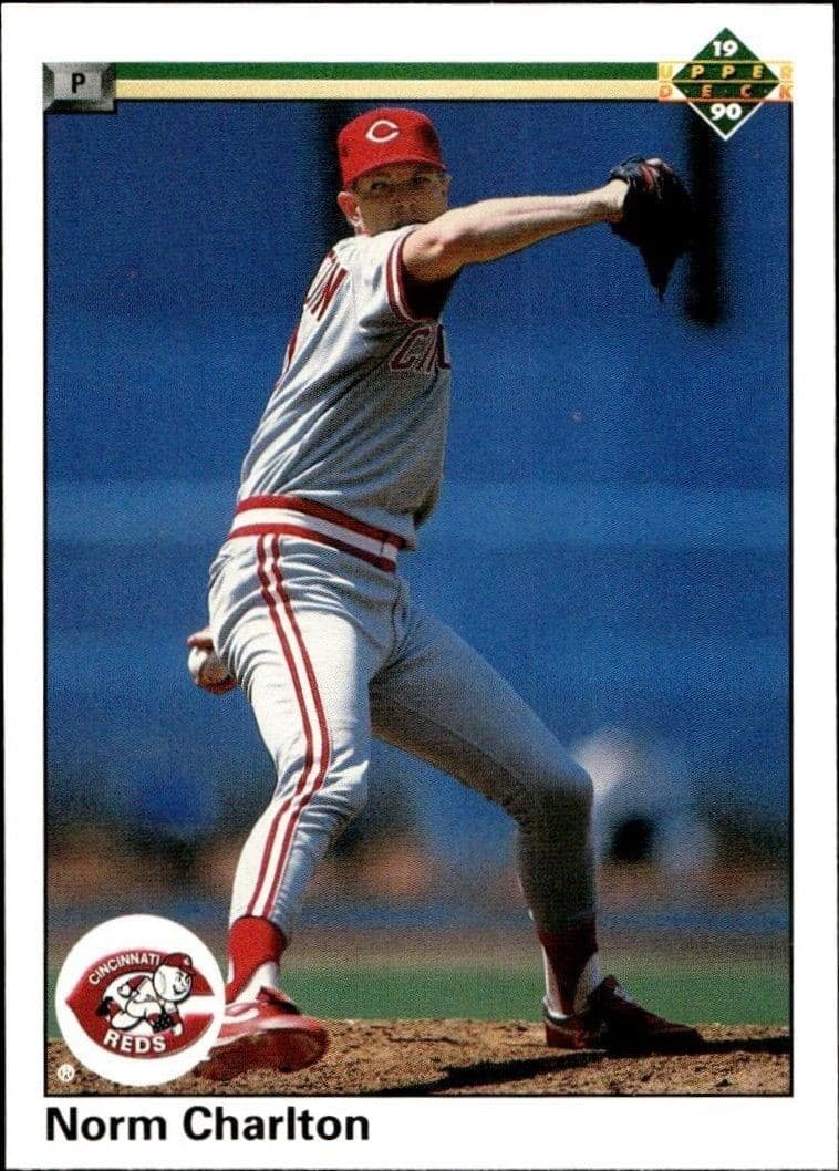 1990 Upper Deck Norm Charlton #566 baseball trading card front
