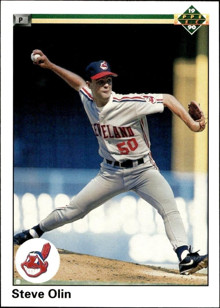 1990 Upper Deck Steve Olin #553 baseball trading card front