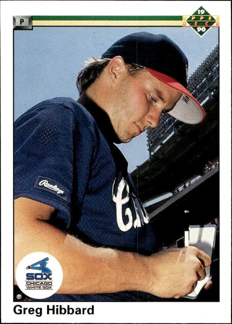 1990 Upper Deck Greg Hibbard #543 baseball trading card front