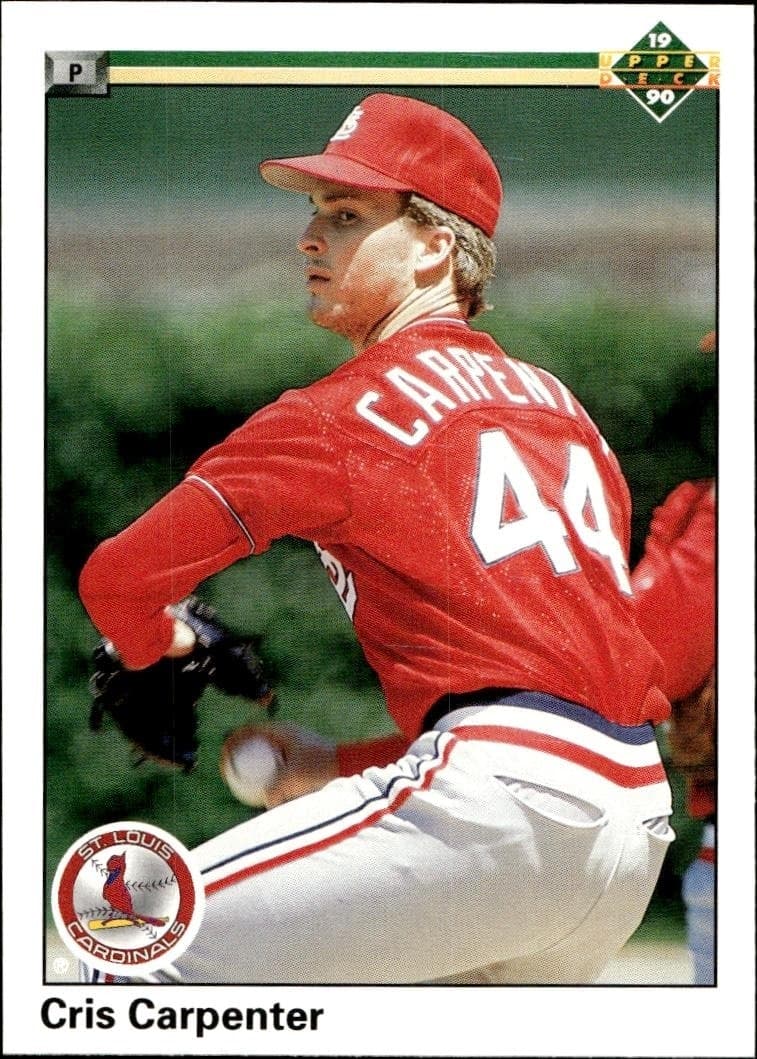1990 Upper-Deck Low Number Cris Carpenter #523 trading card