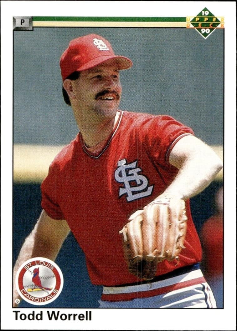 1990 Upper Deck Todd Worrell #467 baseball trading card front
