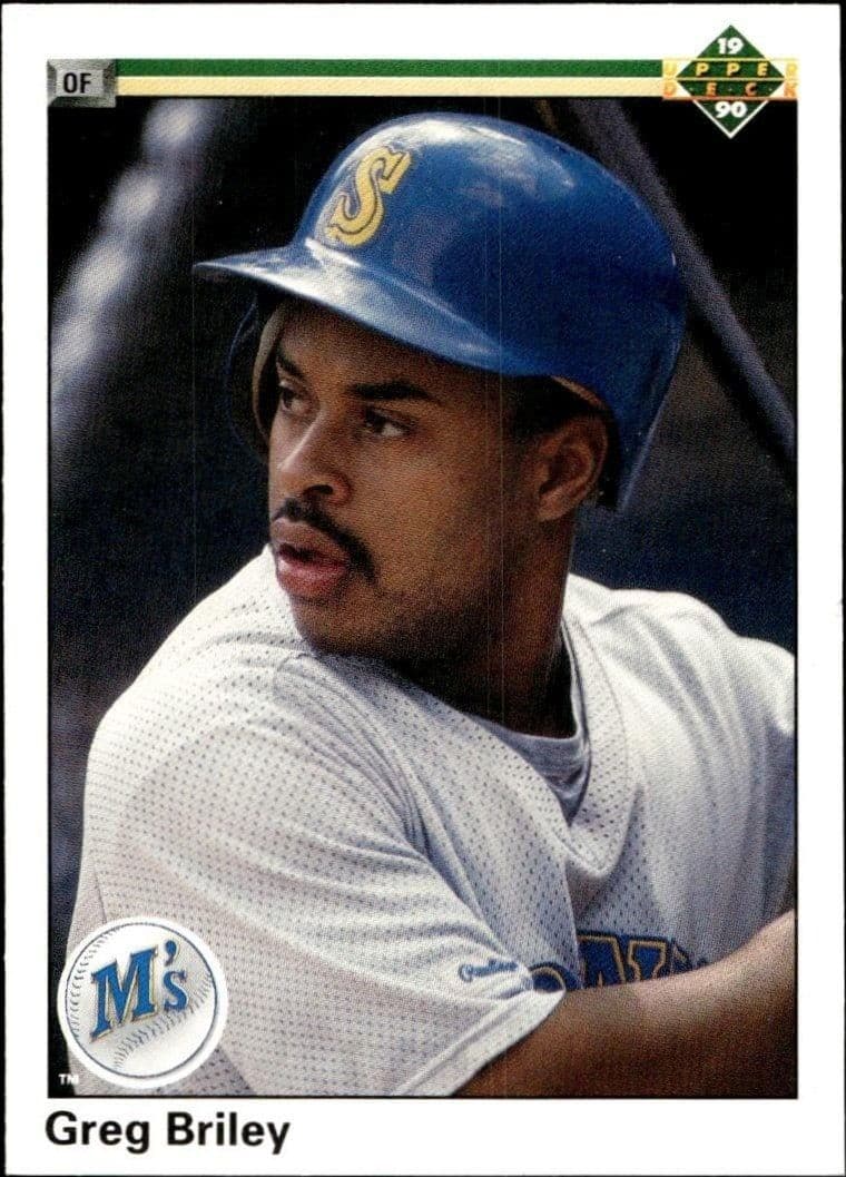 1990 Upper-Deck Low Number Greg Briley #455 trading card