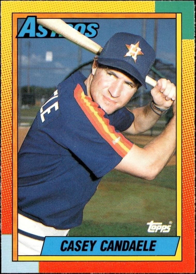1990 Topps Traded Casey Candaele #17T trading card