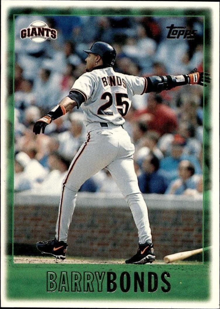 1997 Topps Series 1 Barry Bonds #1 trading card