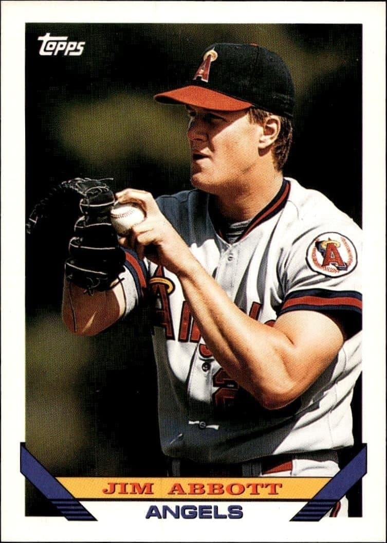 1993 Topps Series 2 Jim Abbott #780 trading card