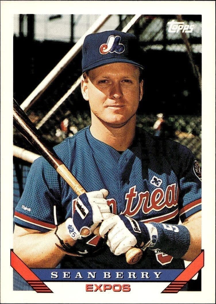 1993 Topps Series 2 Sean Berry #758 trading card
