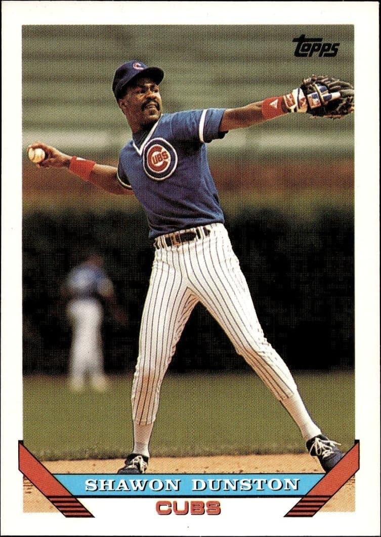 1993 Topps Series 2 Shawon Dunston #595 trading card