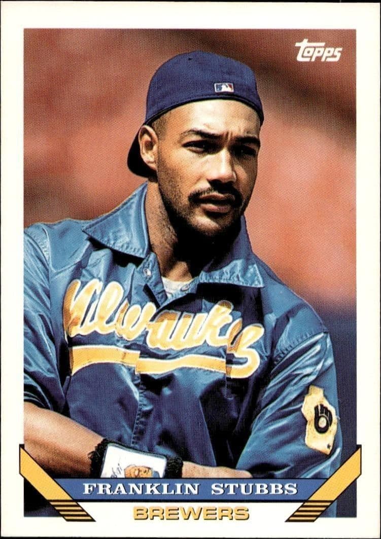 1993 Topps Series 1 Franklin Stubbs #124 trading card