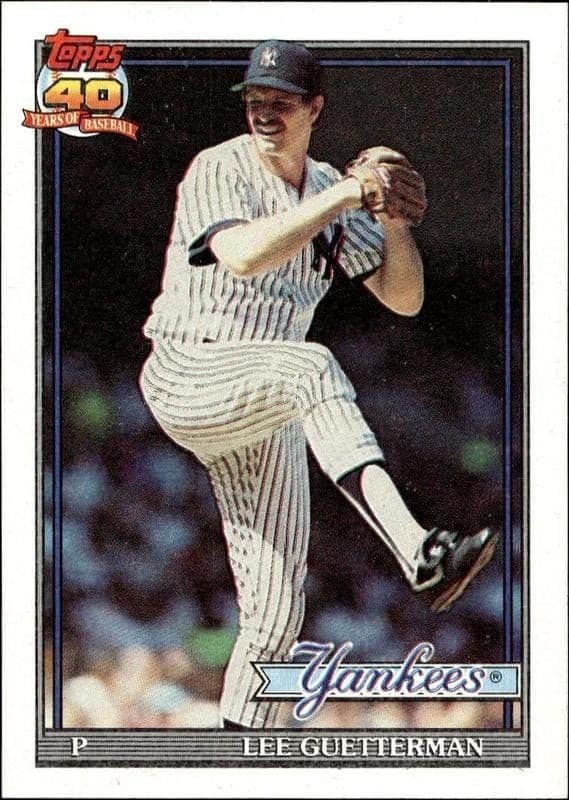 1991 Topps Lee Guetterman #62 trading card