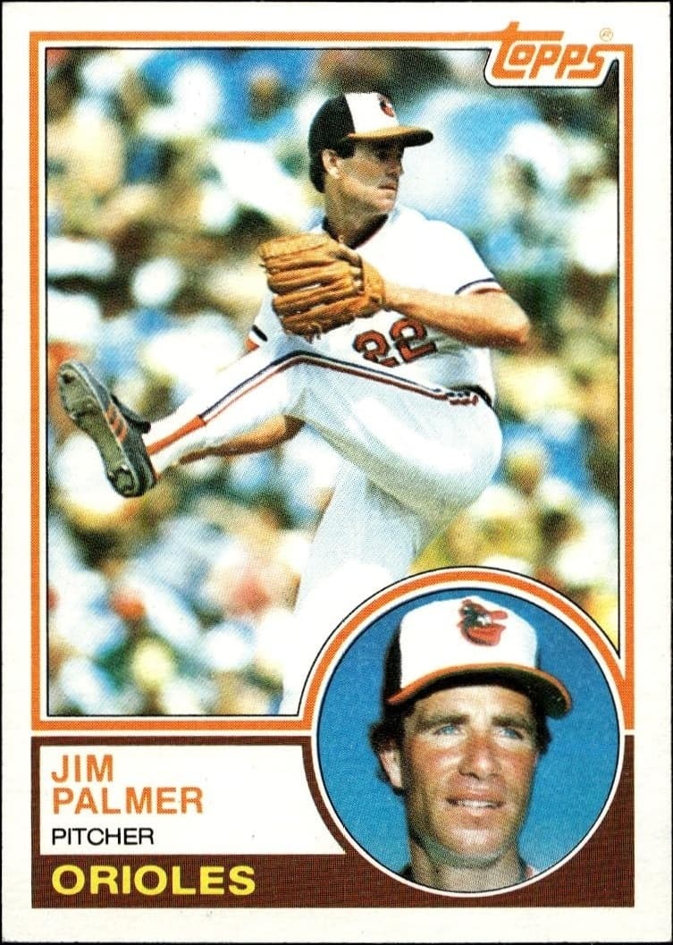 1983 Topps Jim Palmer #490 baseball trading card front