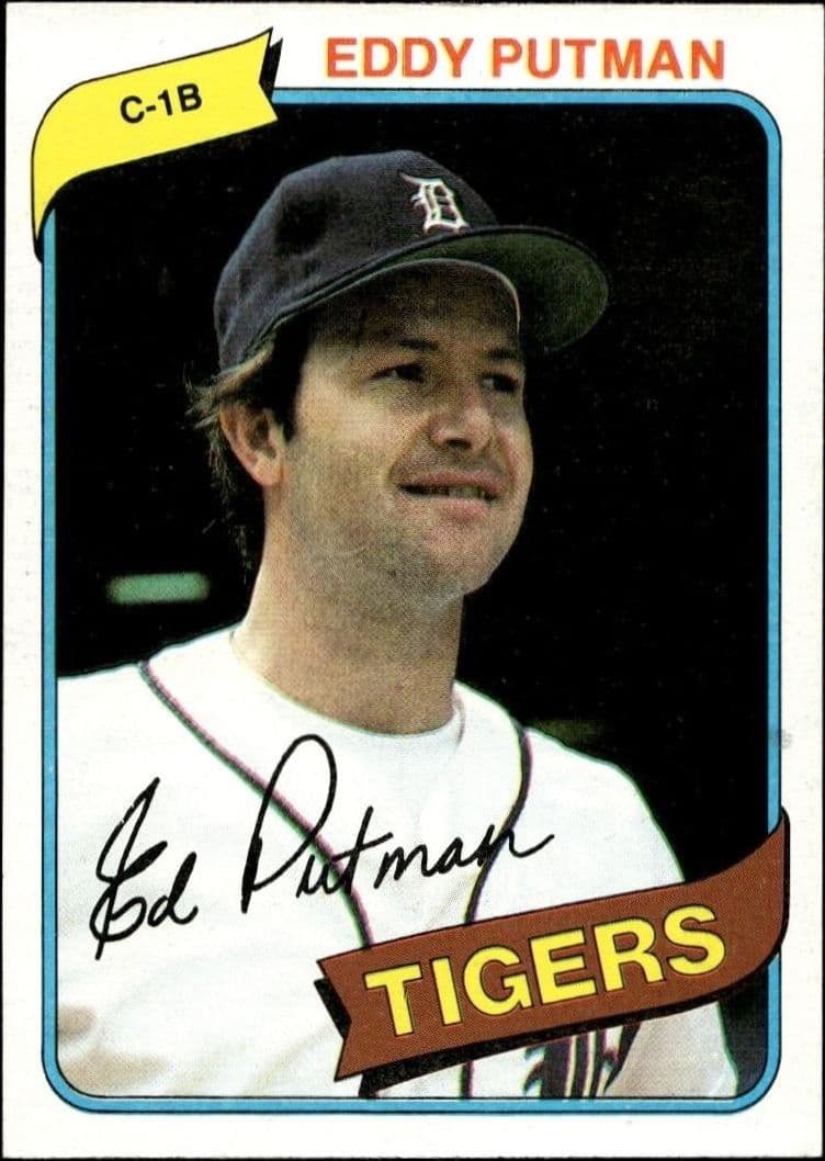 1980 Topps Eddy Putman #59 baseball trading card front