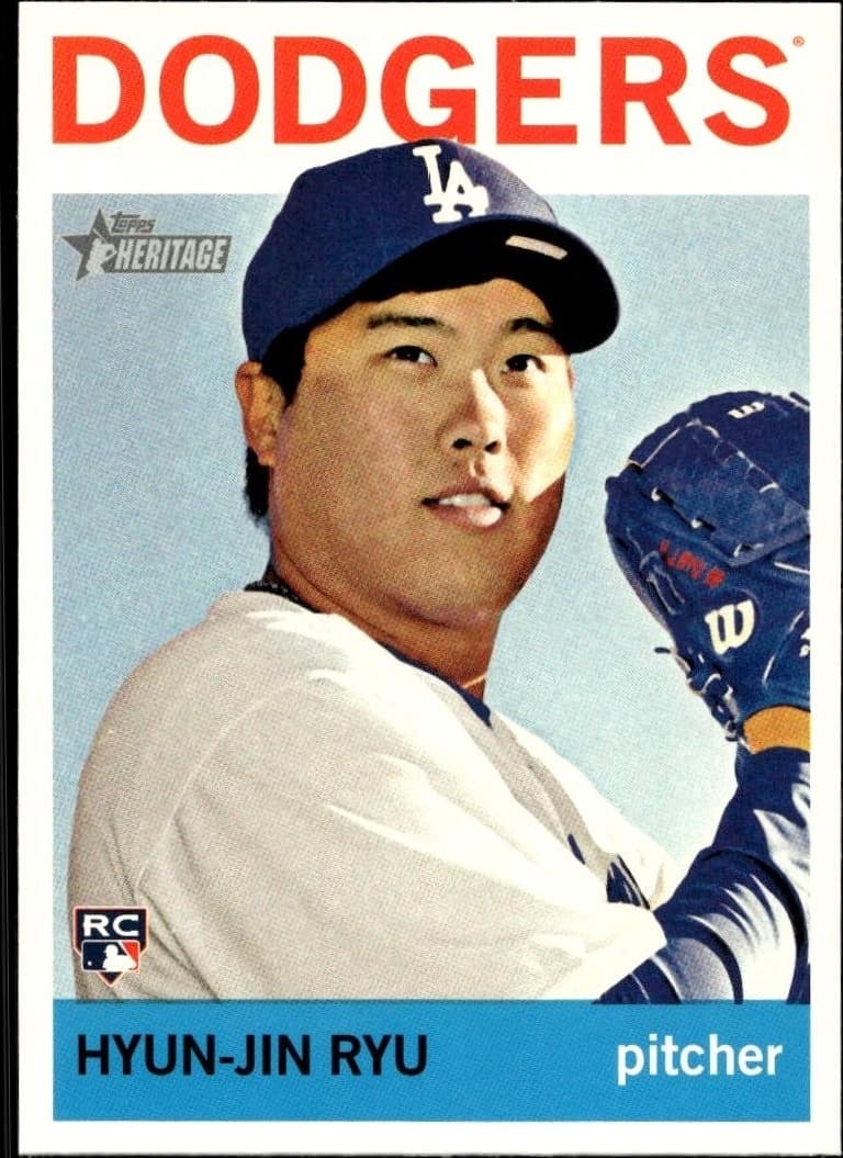 2013 Topps Heritage High Number Hyun-Jin Ryu #H503 trading card
