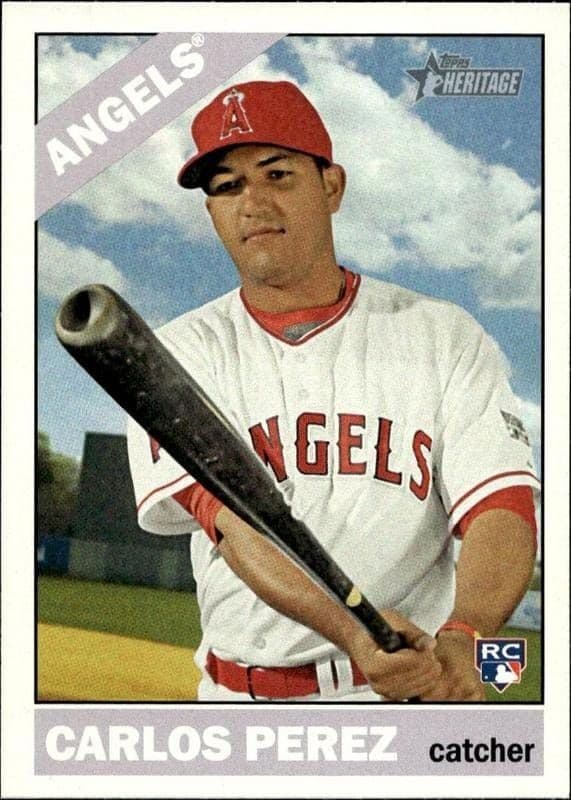 2015 Topps Heritage High Number Carlos Perez #553 trading card