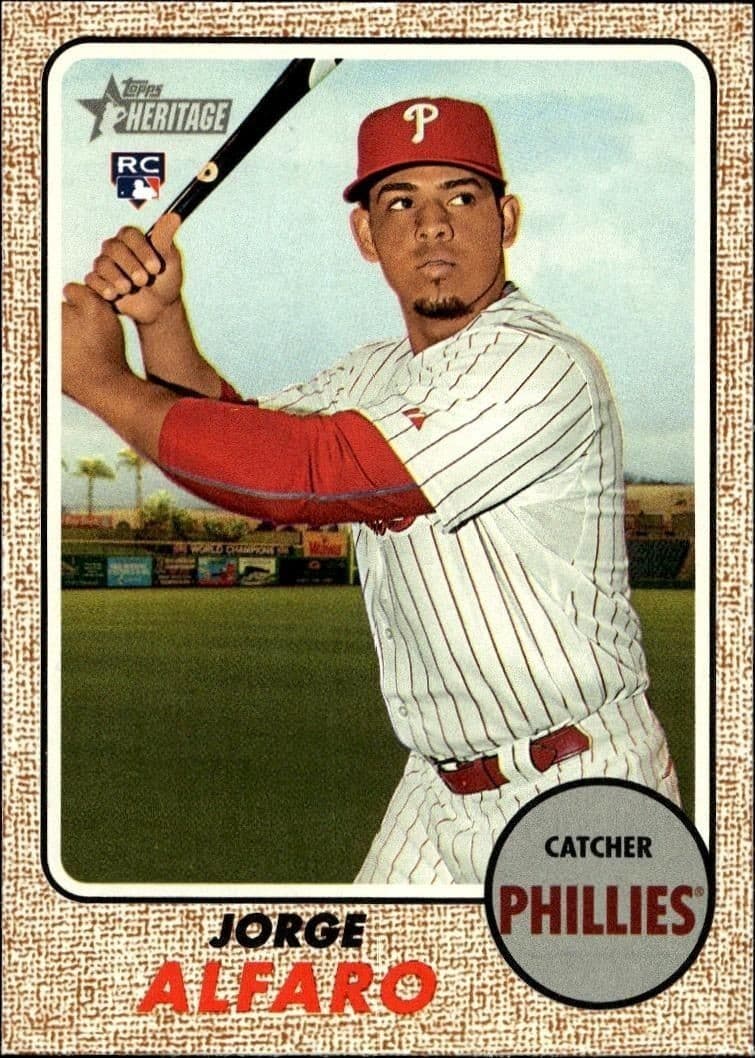 2017 Topps Heritage High Number Jorge Alfaro #639 trading card