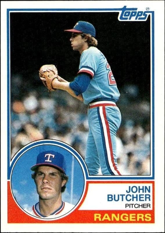 1983 Topps John Butcher #534 trading card