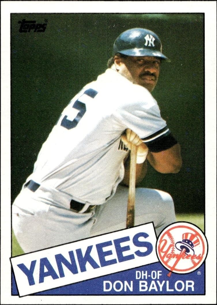 1985 Topps Don Baylor #70 trading card