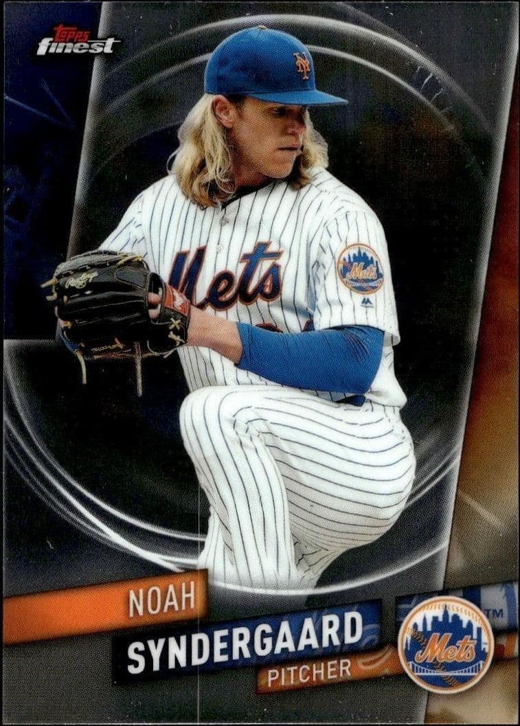 2019 Topps Finest Noah Syndergaard #95 trading card