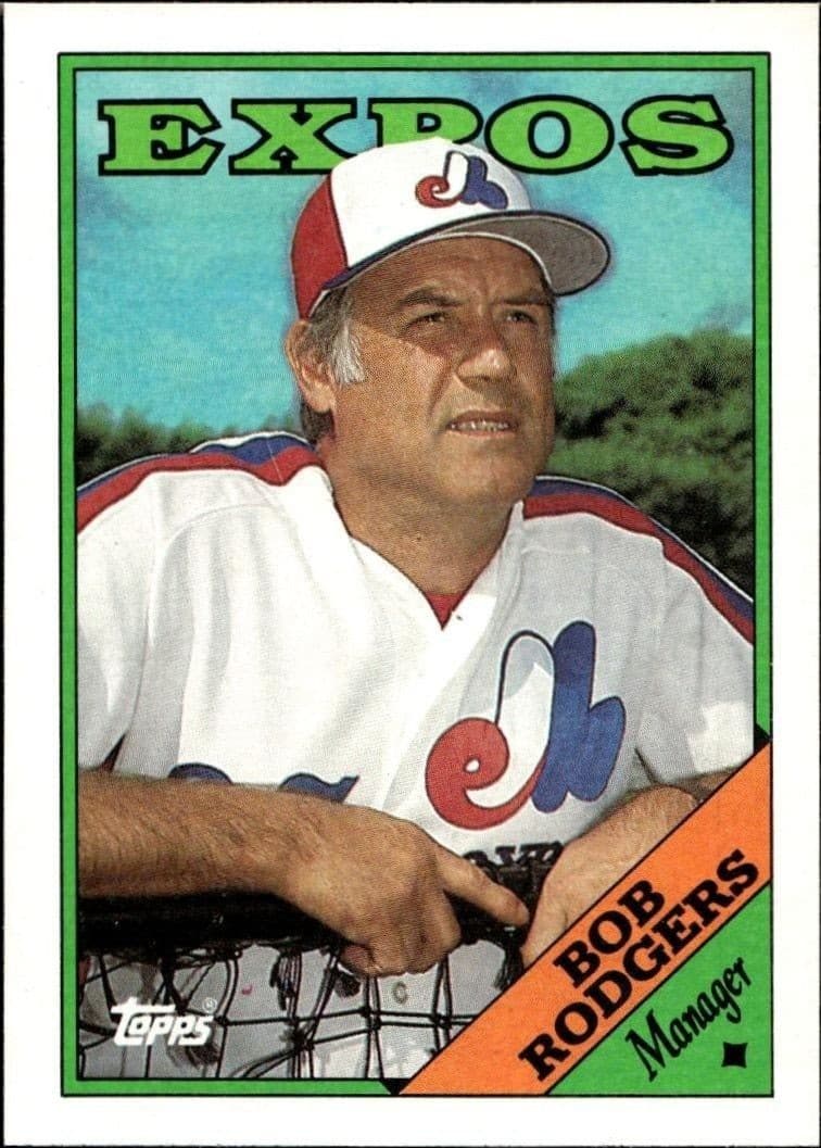 1988 Topps Bob Rodgers #504 trading card