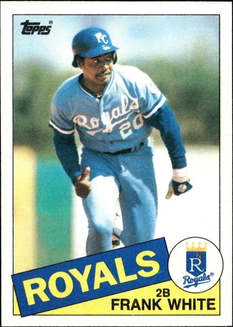 1985 Topps Frank White #743 trading card
