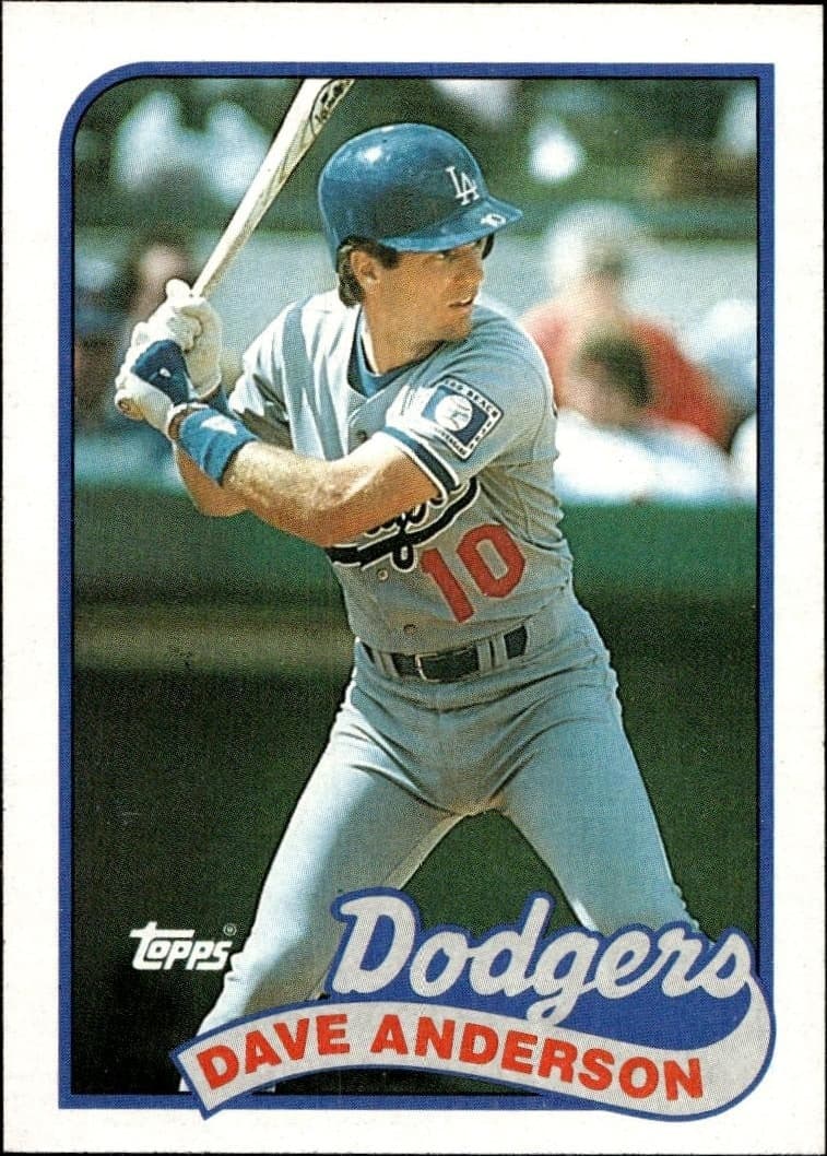 1989 Topps Dave Anderson #117 trading card