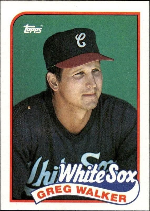 1989 Topps Greg Walker #408 trading card