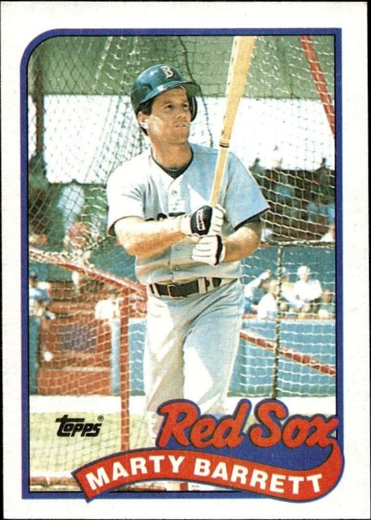 1989 Topps Marty Barrett #155 trading card