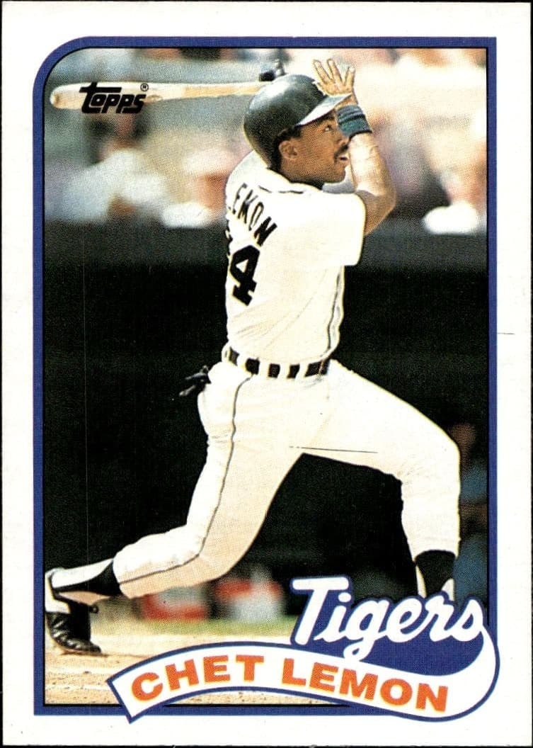 1989 Topps Chet Lemon #514 trading card
