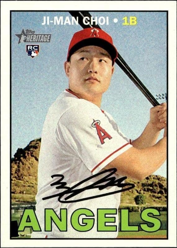 2016 Topps Heritage High Number Ji-Man Choi #599 trading card