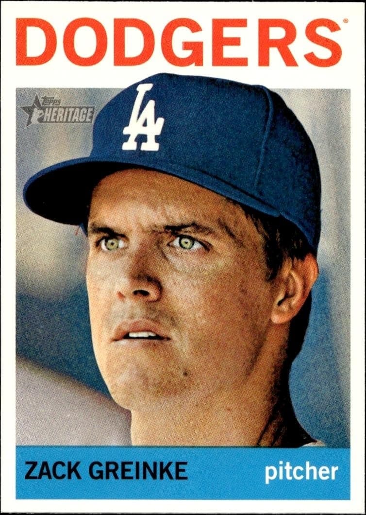 2013 Topps Heritage Zack Greinke #149 trading card