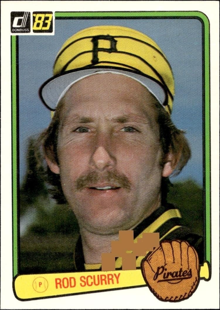 1983 Donruss Rod Scurry #376 trading card