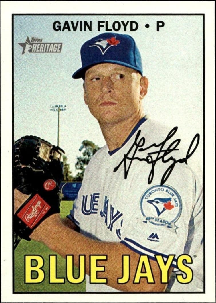 2016 Topps Heritage High Number Gavin Floyd #534 trading card