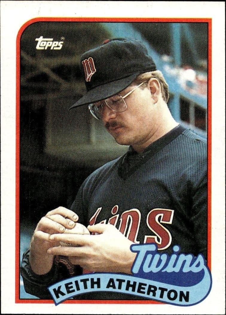 1989 Topps Keith Atherton #698 trading card