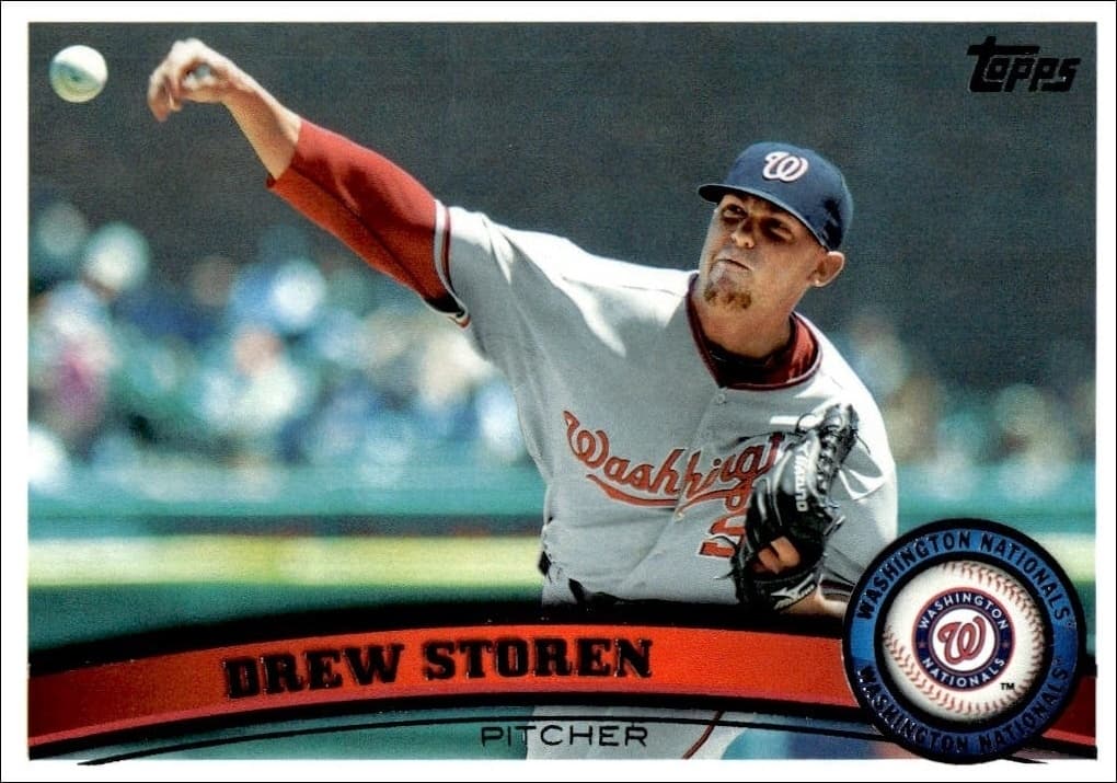 2011 Topps Series 2 Drew Storen #494 baseball trading card front