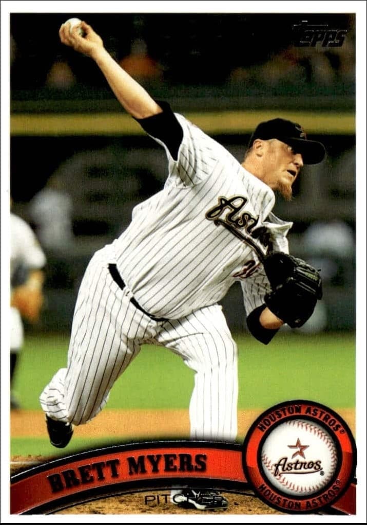 2011 Topps Series 2 Brett Myers #428 baseball trading card front