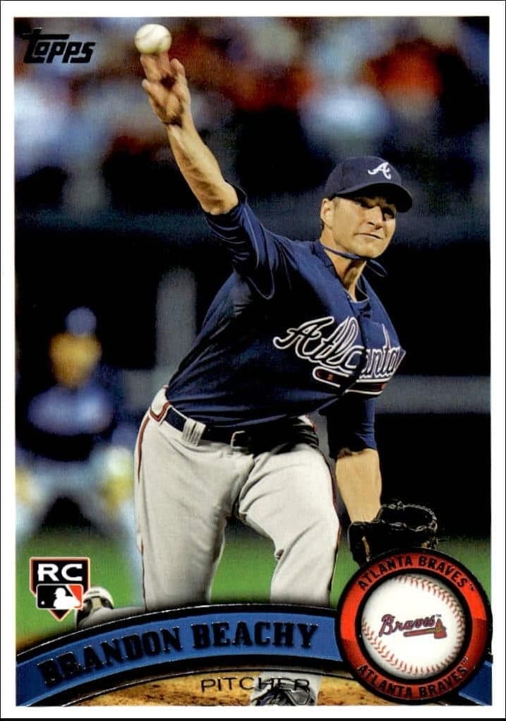 2011 Topps Series 2 Brandon Beachy #446 baseball trading card front