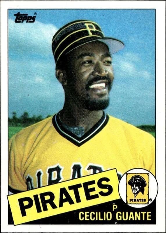 1985 Topps Cecilio Guante #457 baseball trading card front