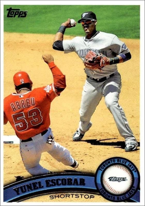 2011 Topps Yunel Escobar #217 baseball trading card front