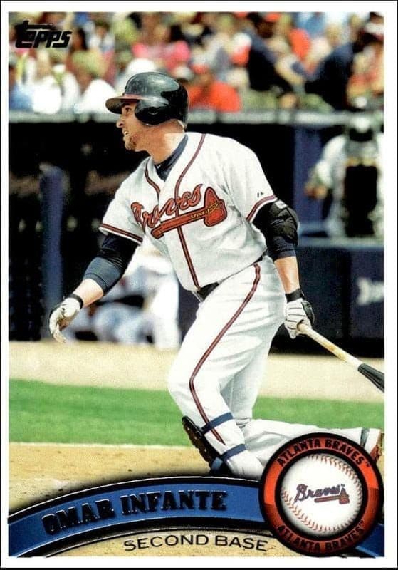 2011 Topps Omar Infante #81 baseball trading card front