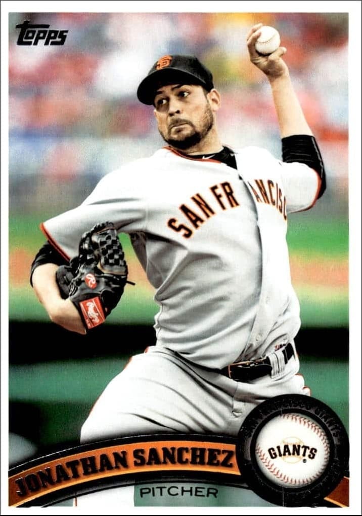 2011 Topps Jonathan Sanchez #229 baseball trading card front